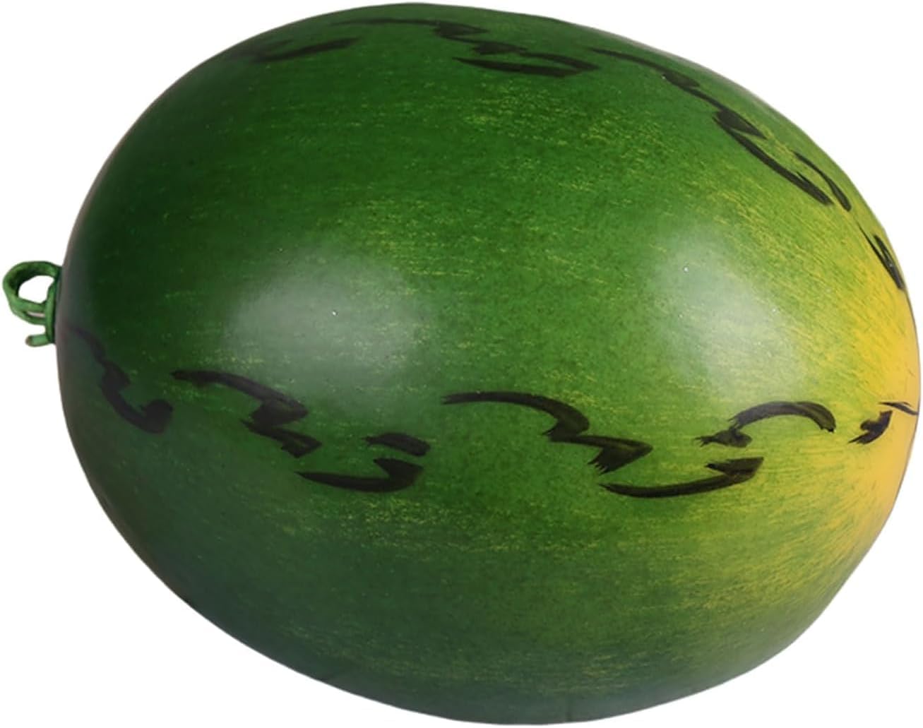 WALMOH Artificial Watermelon Decoration, 24 cm Diameter, Realistic Green Simulation Fruit, Perfect for Home Decor, Feels like Real and Fresh.