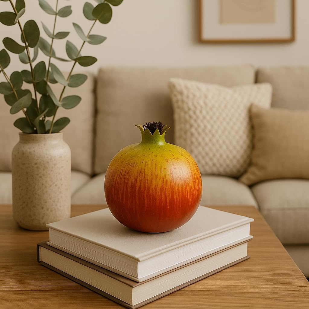 WALMOH Artificial Decorative Fruit, Realistic Look and Weight, Set of 5, Washable, Non Toxic Paint
