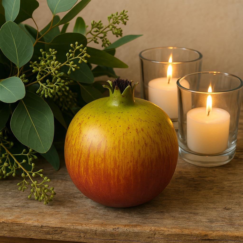 WALMOH Artificial Decorative Fruit, Realistic Look and Weight, Set of 5, Washable, Non Toxic Paint