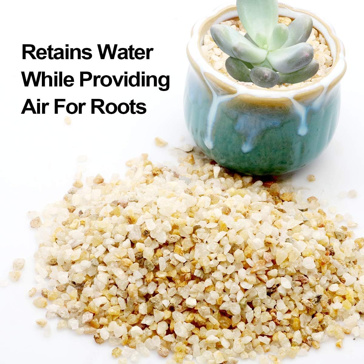 WALMOH Gold Sicila Gel Gravel Stones 3-5mm, Pack of 1/2 Kg (500G), Premium Quality for Vase Filling, Gradening, Landscaping & Decoration.