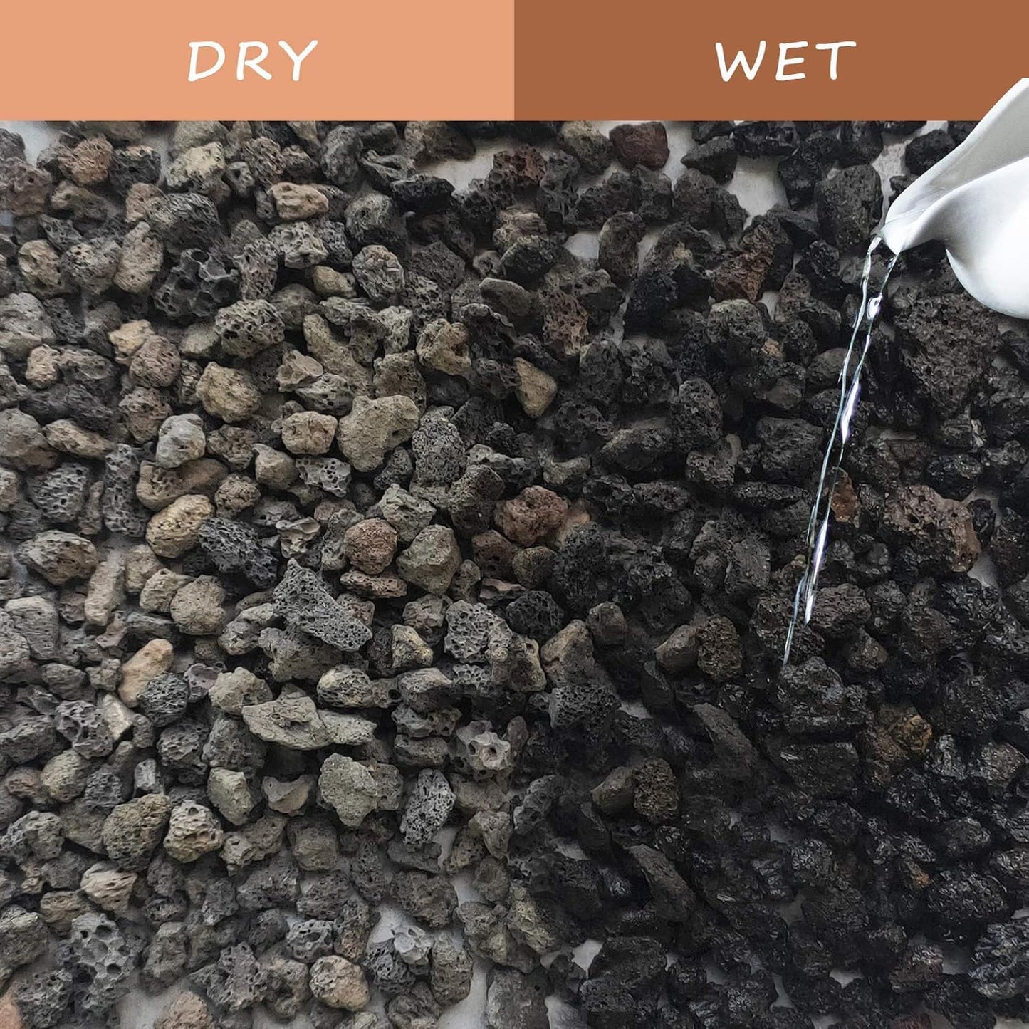 Black Horticultural Lava Rock Soil Additive for Cacti Succulents Plants No Dyes or Chemicals 100% Pure Volcanic Rock 2 LB (900 Grams) Top Dressing