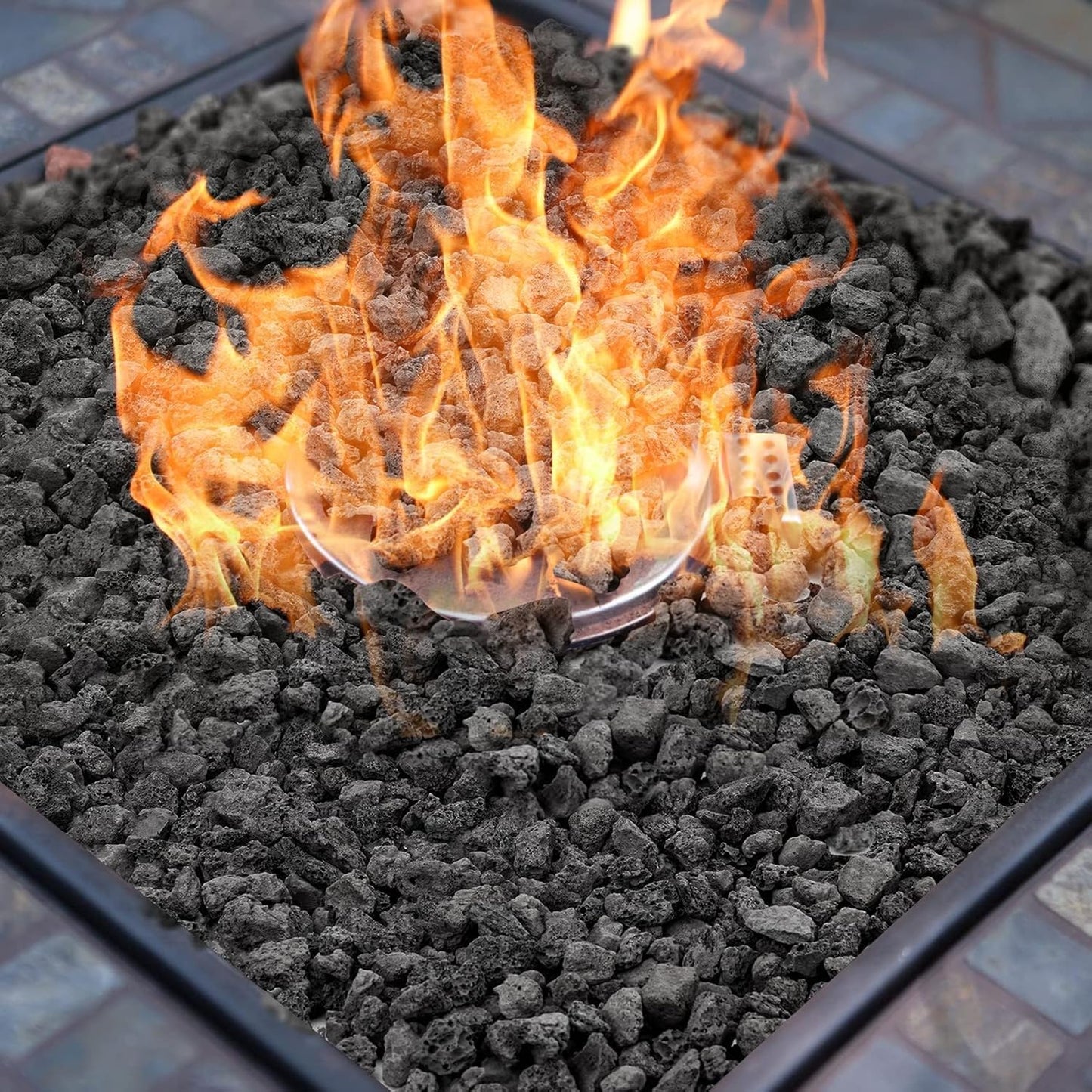 WALMOH Lava Rocks Stone Fire Pit Fireplace, Gas Log Set & Barbecue Grills, Decorative Landscaping Rocks for Indoor and Outdoor Use, 100% Natural, Handcut rocks, 1-2cm size, 500 Grams.