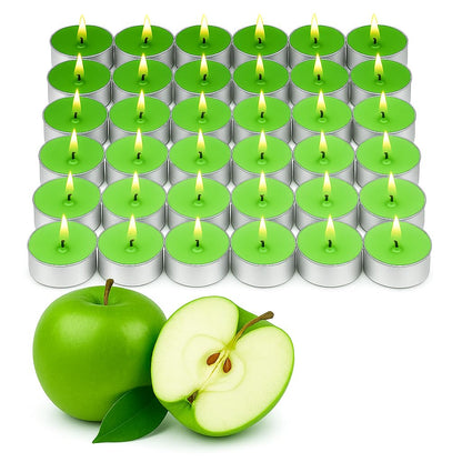 WALMOH Premium Scented Tealight Candles, 36 Pieces, 13g Each, 4 to 5 Hours Burn Time (Blueberry Bloom)