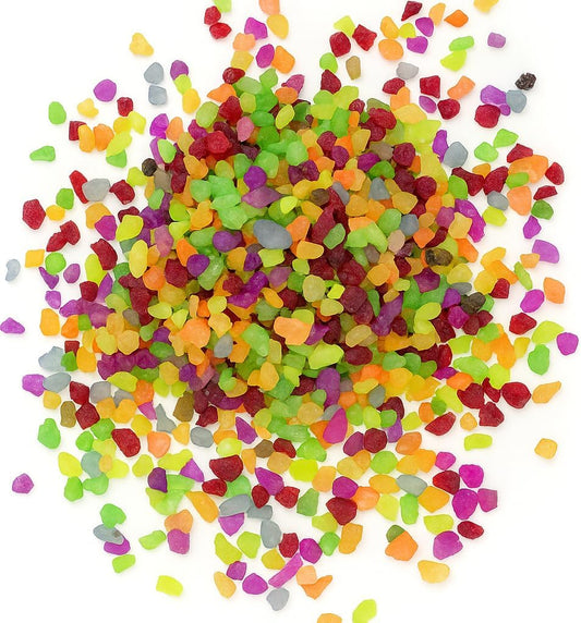 Walmoh Pebbles for Crafts, 7 mixed colors Natural Polished Aquarium Gravel, Decorative Pebbles for Indoor Plants, Turtle Tank, Vase, Succulents Cactus, Garden Landscaping (1, Kilograms)