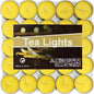 WALMOH Tea Light Candles, Decorative & Festive, YELLOW, Pack of 50, upto4 Hours Burning Time