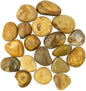 WALMOH Highly Polished Marble Pebbles for Home Decor, SPA, Landscaping, Fish Aquiaraim, Vase Filler, Planting, 2-3 Inches, 1Kg, (Marble Brown)