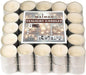 WALMOH White Tealight Candles, Pack of 50, 8 Hour Burn Time, Smokeless, Mini Paraffin Votive Candles with Cotton Wicks