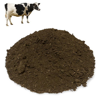 WALMOH 100% natural and Organic Cow and Goat Manure Fertiliser, 4kg, Covers 2-3 Square Metres, Natural Plant Nutrition, 80% Cow 20% Goat Blend. Feshly Collected in UAE.