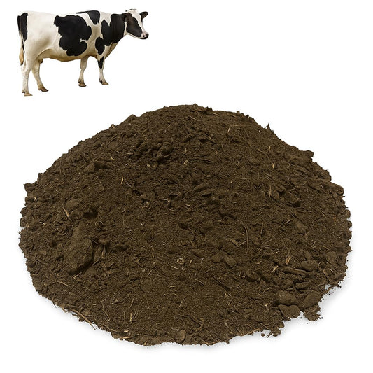 WALMOH 100% natural and Organic Cow and Goat Manure Fertiliser, 4kg, Covers 2-3 Square Metres, Natural Plant Nutrition, 80% Cow 20% Goat Blend. Feshly Collected in UAE.