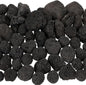 WALMOH Lava Rocks Stone Fire Pit Fireplace, Gas Log Set & Barbecue Grills, Decorative Landscaping Rocks for Indoor and Outdoor Use, 100% Natural, Handcut rocks, 1-2cm size, 500 Grams.